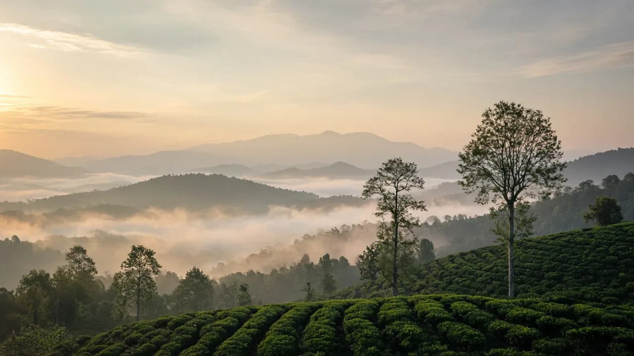 Ceylon-inspired landscape